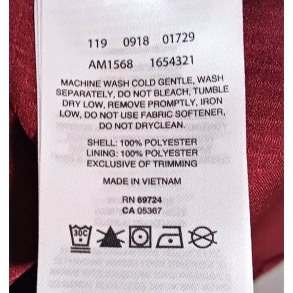 Columbia Men's Casual Button Down Shirt - Burgundy - Picture 4 of 5